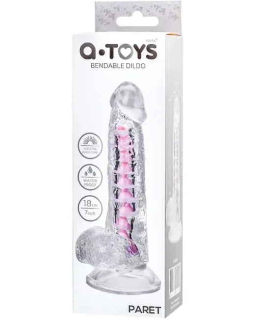 CENSAN Paret Kıkırdaklı Jel Dildo 18 cm