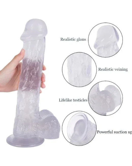 30 cm Beyaz Dildo – Medikal Silikon
