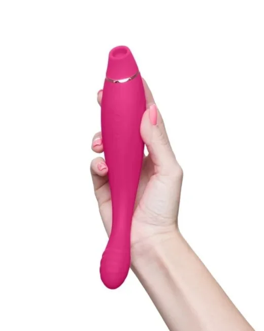 Jos Danvi Vakumlu ve Titreşimli Pembe Vibratör – Silikon, Şarjlı