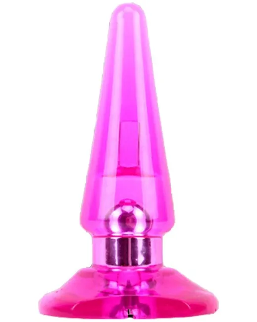 Chisa Hi Basic Titreşimli Pembe Anal Plug Titreşimli anal plug cilt dostu silikon malzemeden üretilmiştir.