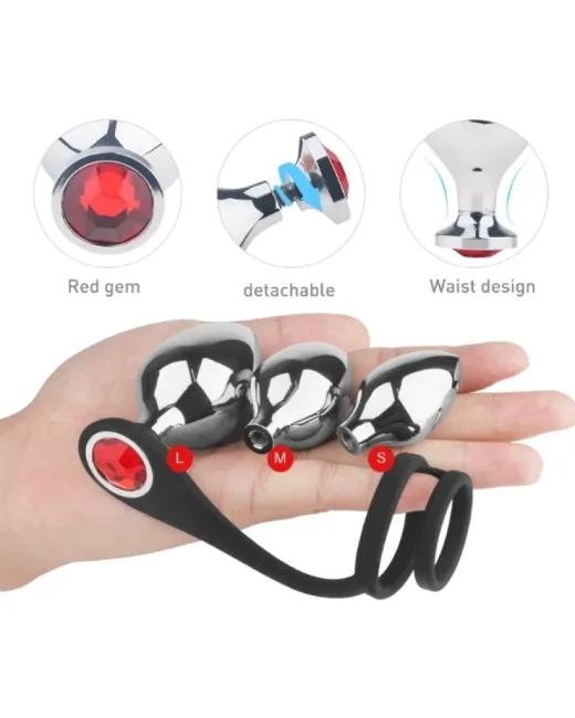 S-Hande Metal Anal Plug Seti ve Penis Halkası