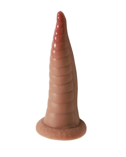 Kahverengi Realistik Yaratık Dildo – Medikal Silikon