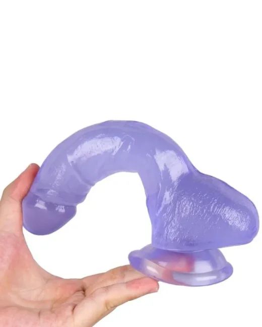 18,8 cm Mor Dildo – Medikal Silikon