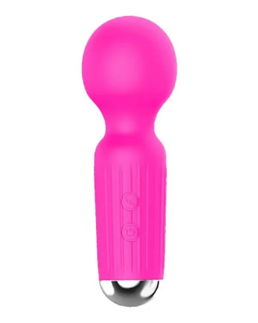 Mini Wand Masaj Vibratörü Pembe – Şarjlı