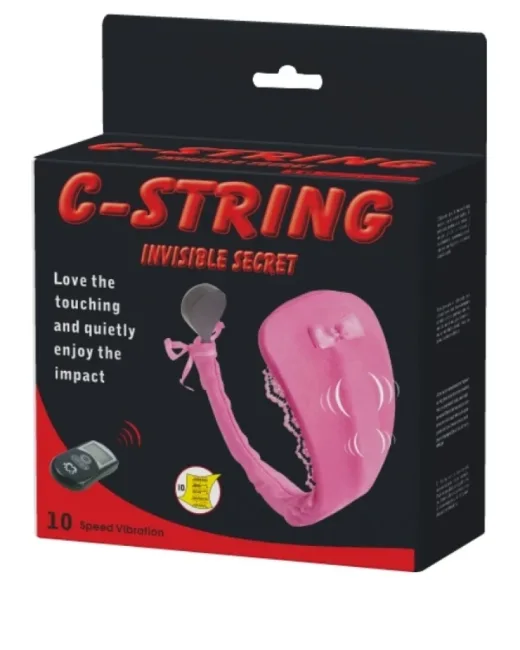 C-String İnvisible Secret Giyilebilir Kumandalı Vibratör Mor – Tasarım 01