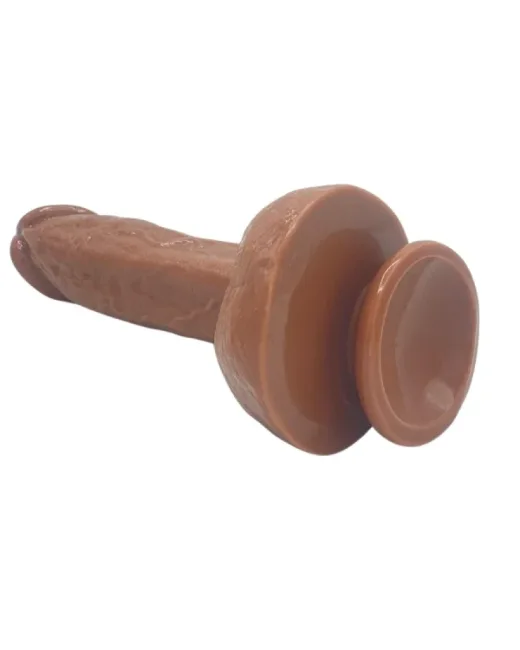 Kahverengi 20,8 cm Realistik Dildo – Medikal Silikon