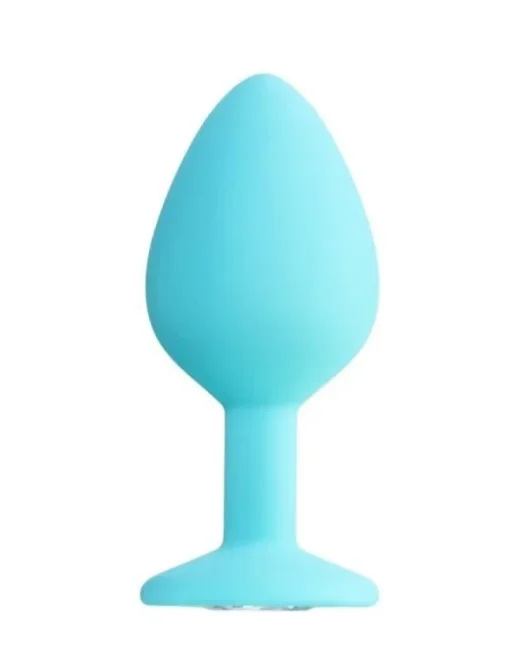 Brilliant Anal Plug Mavi 8 cm 50 g – Silikon alternatif görünüm