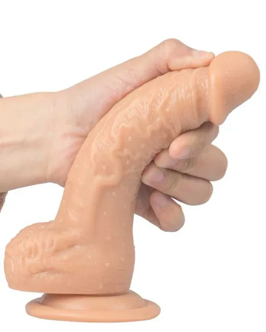 Naked Vibes 21 cm Gerçekçi Dildo Vibratör – Et Dokulu, Hissedilir Damarlı