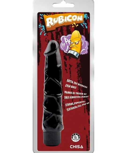 Rubicon Gerçekçi Koyu Ten Rengi Vibratör – 21,5 cm – Hissedilir Damarlı alternatif görünüm