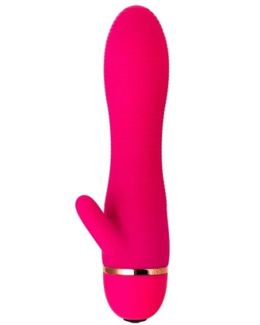 Klitoral Uyarıcılı 20 Modlu Vibratör Silikon Pembe 15 cm alternatif görünüm