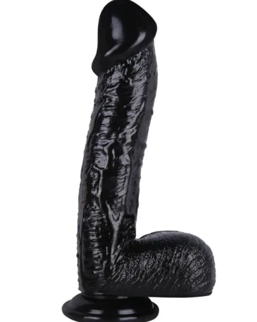34 cm Siyah Dildo – Medikal Silikon
