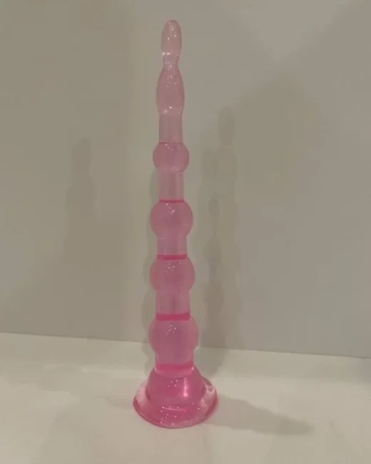 6 Boğumlu 17,5 cm vantuzlu silikon Anal Plug alternatif görünüm