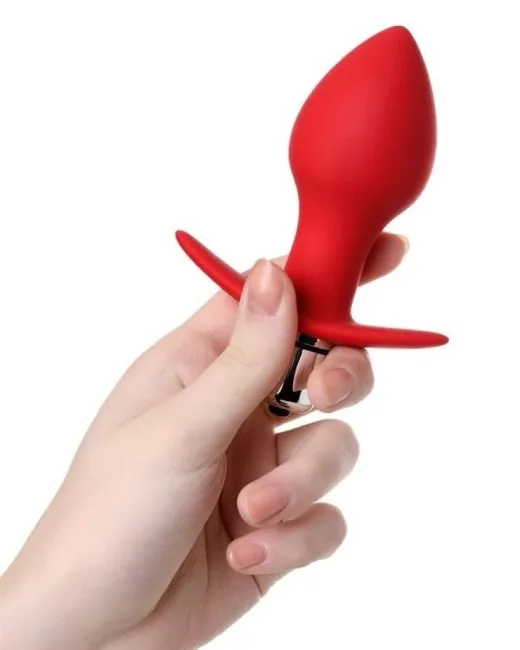 Glam Anal Vibratörü Kırmızı 9,7 cm – Silikon
