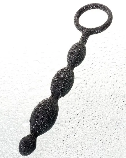 Anal Boncuk S Silikon Siyah 19,5 cm