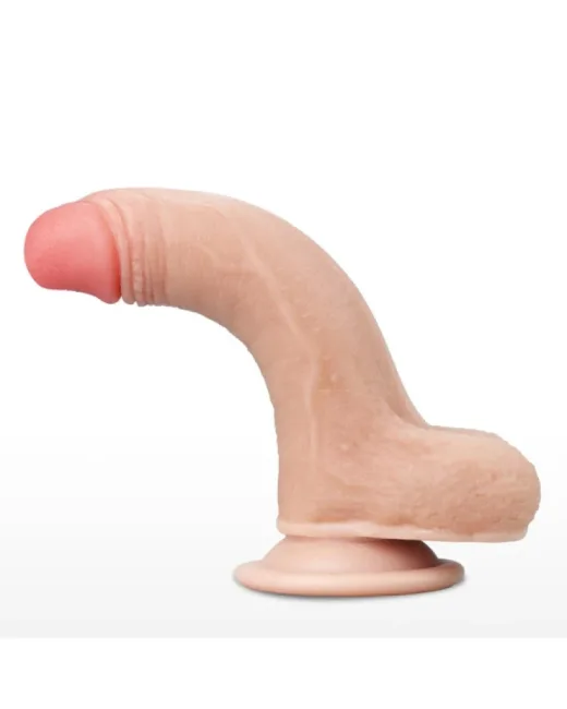 7 İnç Sliding Skin Çift Katmanlı TPE Realistik Dildo