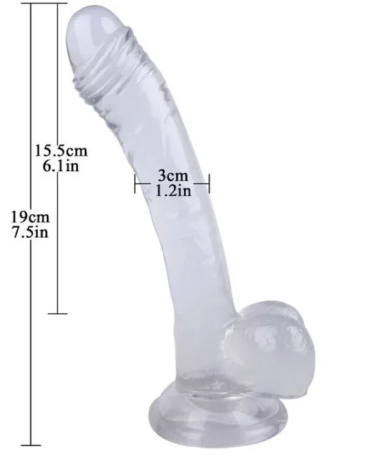 19 cm Beyaz Dildo – Medikal Silikon – 3 cm Kalınlık
