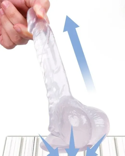 16,5 cm Beyaz Dildo – Medikal Silikon