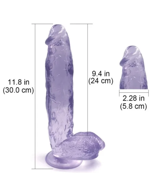 32 cm Mavi Dildo – Medikal Silikon – Siyah