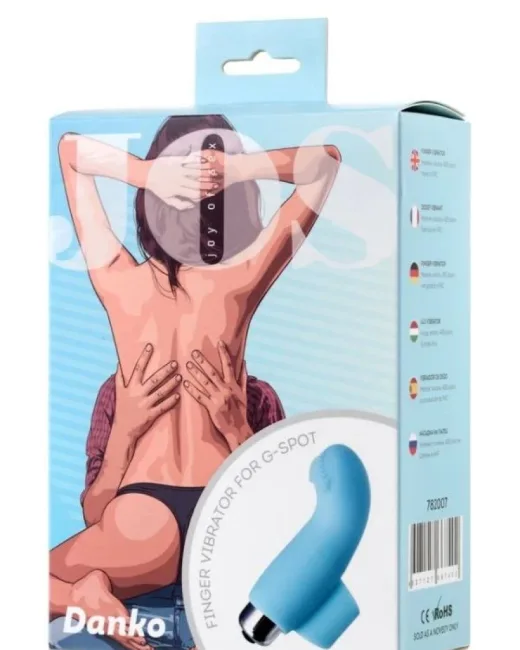 Jos Danko G Nokta Parmak Vibratörü Mavi 9,5 cm – Silikon