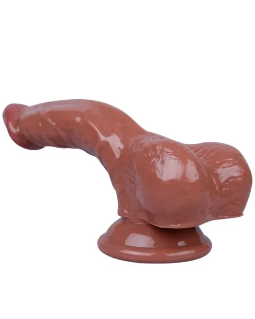 16,5 cm Kahverengi Dildo – Medikal Silikon