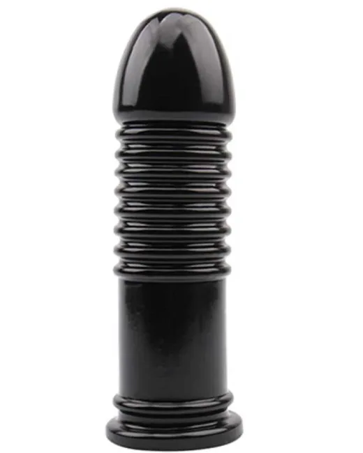 Chisa Rubicon Boğumlu Siyah Anal Plug 19.5 cm Chisa Rubicon Serisi anal seks oyuncakları