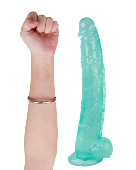 30 cm Yeşil Dildo – Medikal Silikon