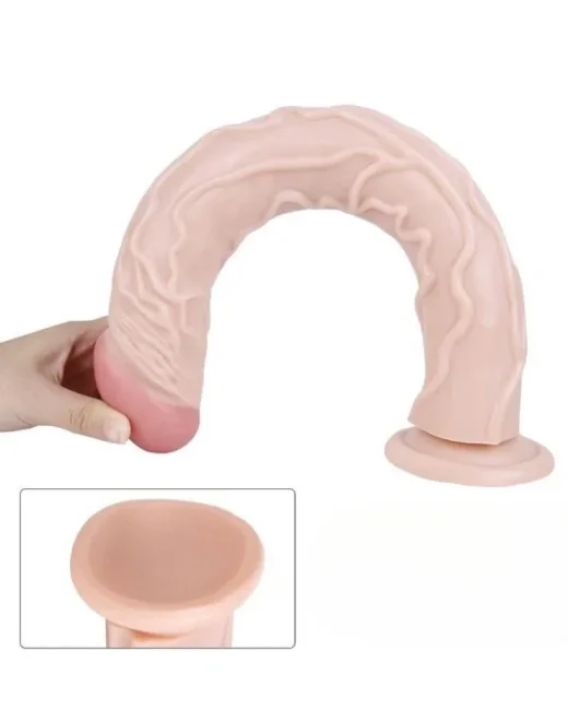 34,5 cm Realistik Dildo – Medikal Silikon – 5,5 cm Kalınlık