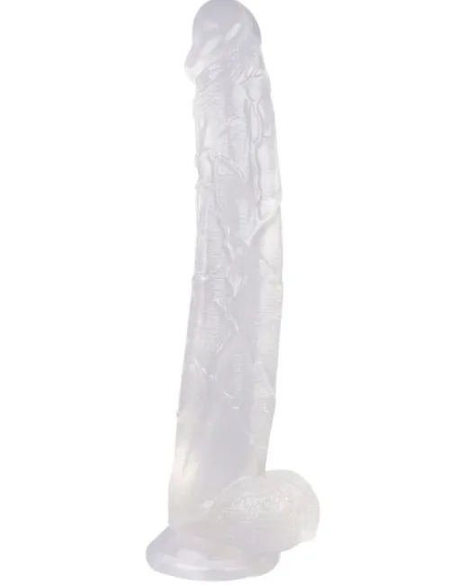 34,5 cm Beyaz Dildo – Medikal Silikon