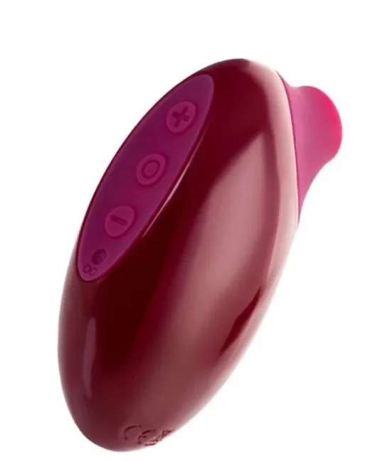 Myrty Vakum Mastürbatör Bordo 9,8 cm – Şarjlı