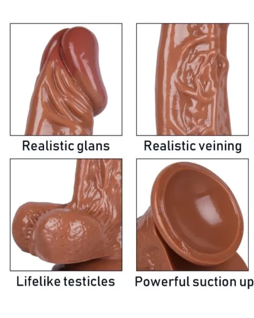 27 cm Kahverengi Dildo – Medikal Silikon