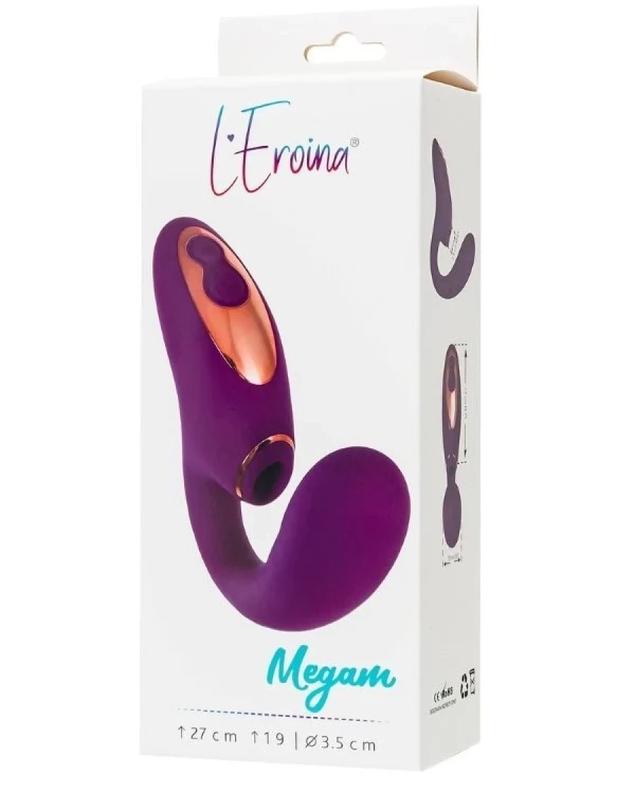 L'Eroina Megam Mor Şarjlı Vibratör ve Klitoral Uyarıcı