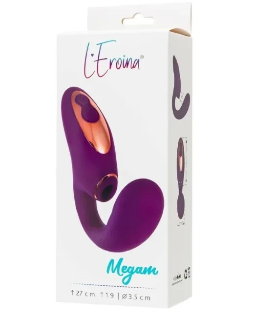 L'Eroina Megam Mor Şarjlı Vibratör ve Klitoral Uyarıcı
