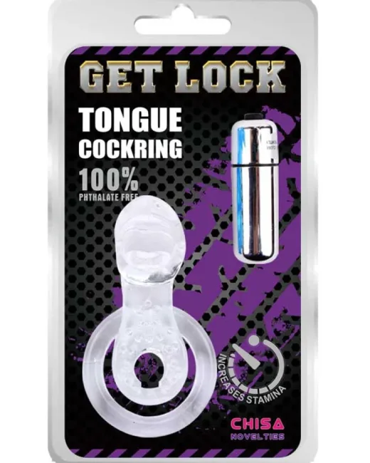 Get Lock Titreşimli Dilli Penis Halkası – Medikal Silikon alternatif görünüm