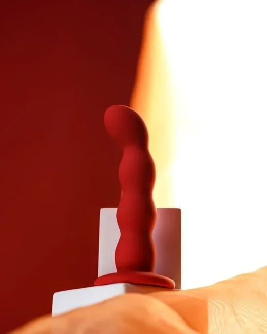 ToDo Favorite Anal Plug Silikon Kırmızı 13 cm 2,8 cm – Vantuzlu