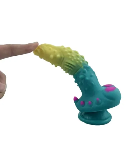Yeşil Mavi Canavar Dildo – Vantuzlu