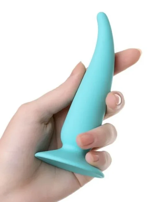 Sarru anal kılıfı silikon mavi 12,5 cm 2,7 cm – Vantuzlu