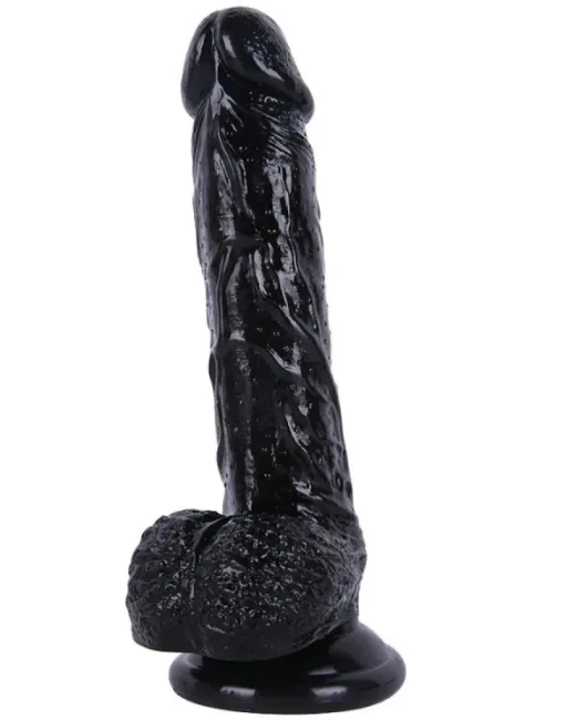 22 cm Siyah Dildo – Medikal Silikon alternatif görünüm