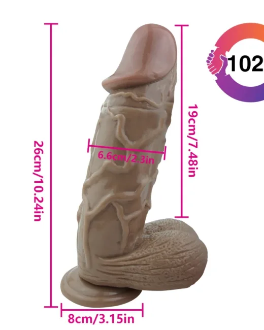 26 cm Gerçekçi Mega Dildo