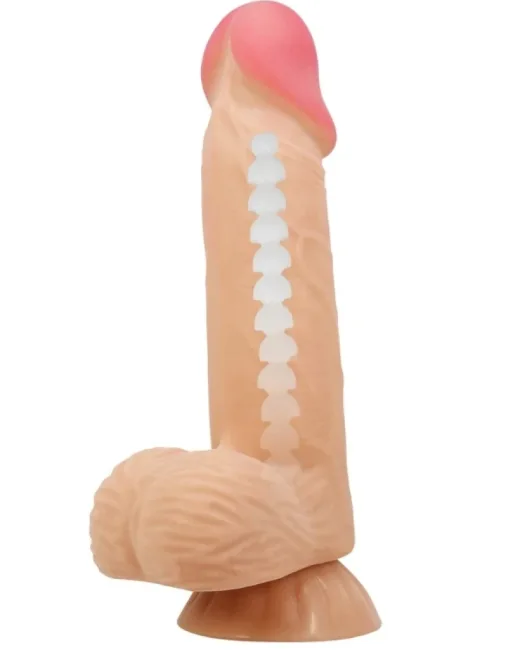 Lisle 8,1 i̇nç Kıkırdak Yapılı Gerçek Deri Yapılı Dildo – Hissedilir Damarlı