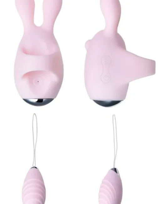 Jos Vita Titreşimli Vajınal Set Pembe 8,5 ve 8 cm Vibratör – Silikon, Şarjlı