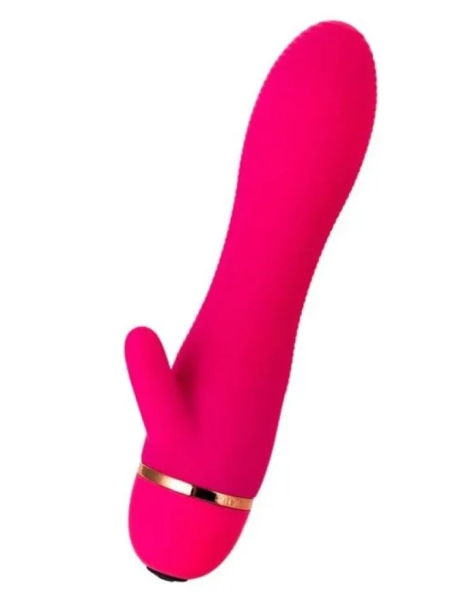 Klitoral Uyarıcılı 20 Modlu Vibratör Silikon Pembe 15 cm