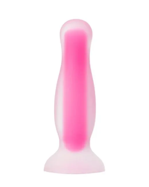 Beyond Cain Glow Gece Parlayan Anal Plug, Silikon, Şeffaf, 10 cm