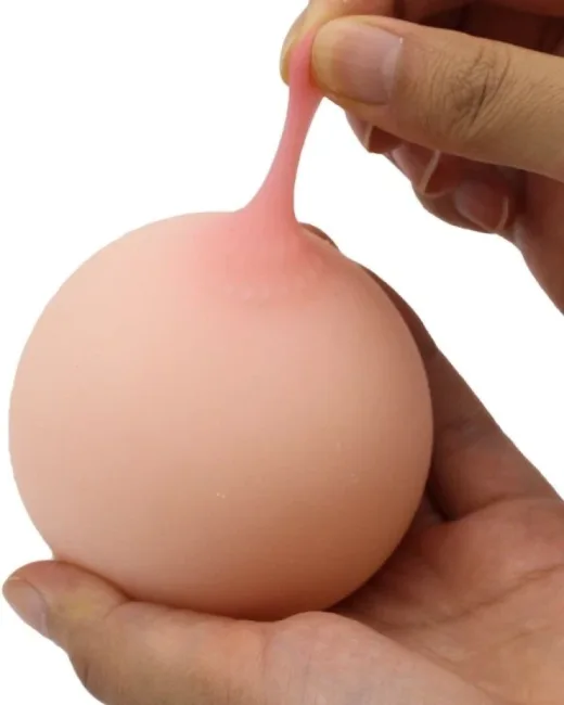 Anal Girişli Dolgulu Göğüs Mastürbatör – Silikon