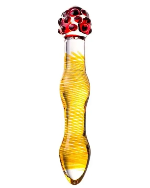 Sexus Çift Taraflı Cam Dildo 18 cm