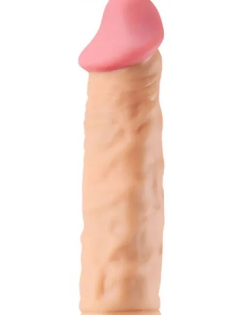 Penextender Big Head 50 mm Dolgulu Penis Kılıfı – Et Dokulu, Hissedilir Damarlı