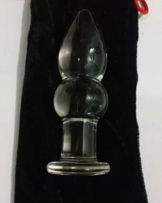 Çift Boğumlu Cam Anal Plug 11 cm