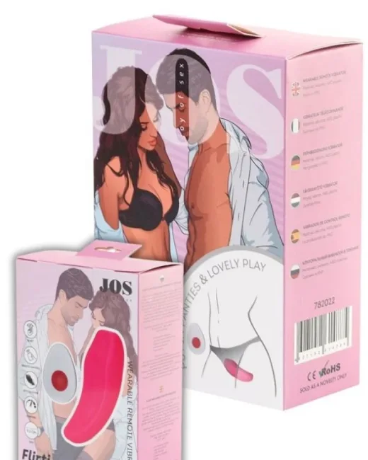 Jos Flirty Uzaktan kumandalı Giyilebilir Klitoral Vibratör – Silikon, Şarjlı
