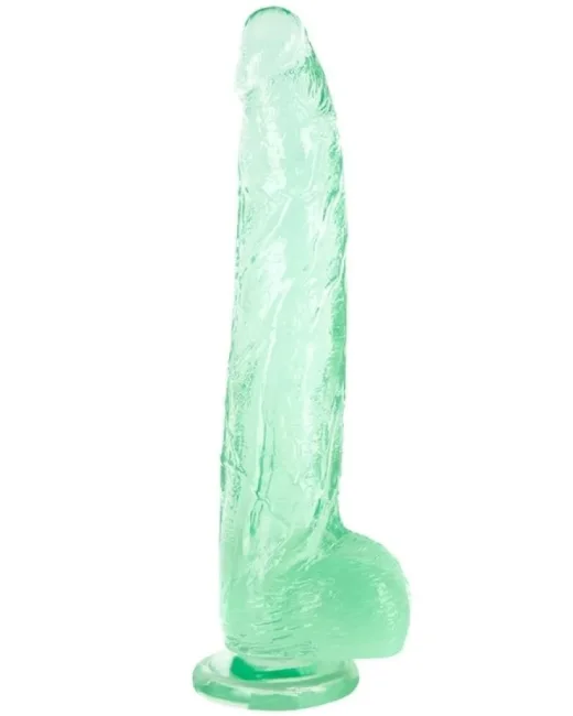 33 cm Yeşil Realistik Dildo – Medikal Silikon