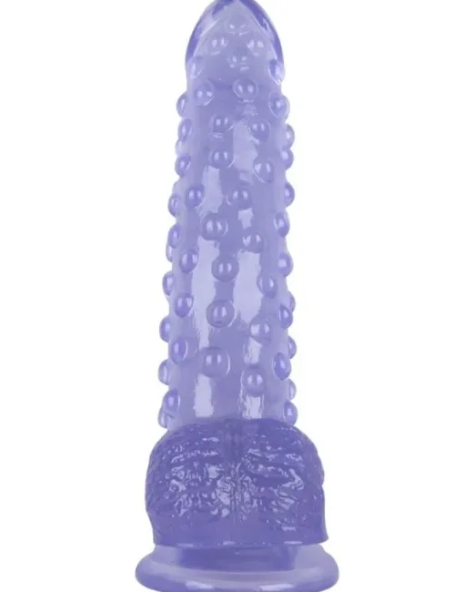 24 cm Mor Dildo – Medikal Silikon – 383 g