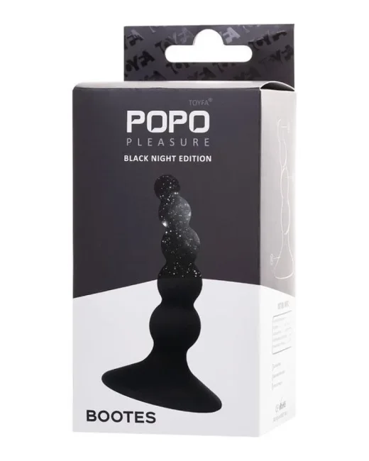 POPO Bootes Anal Plug silikon siyah 10 cm